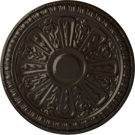 Ekena Millwork Raymond Ceiling Medallion (Fits Canopies up to 5 3/8"), Hand-Painted Stone Hearth, 18"OD x 1 1/4"P CM18RA2SHF